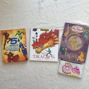 Kids book lot! Marvel avengers, dragons, and fairies.